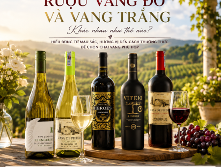 Rượu Vang Đỏ Và Vang Trắng Khác Nhau Như Thế Nào? Cách Chọn Vang Phù Hợp