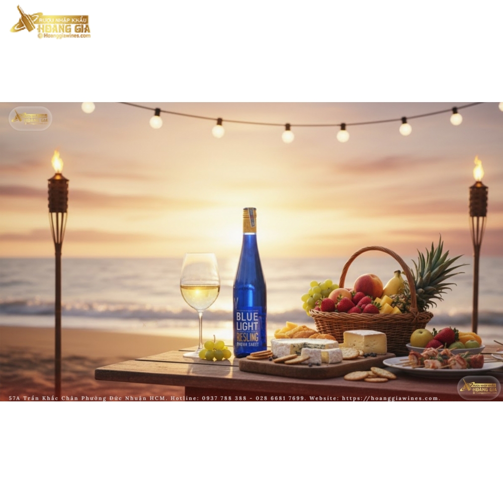 Vang Trắng Đức Blue Light Riesling Nho Riesling