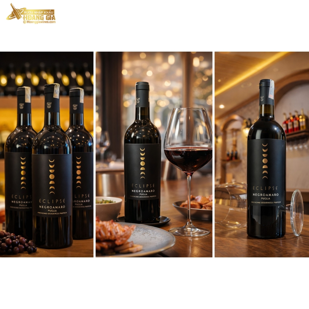 Vang Đỏ Ý Eclipse Negroamaro Puglia