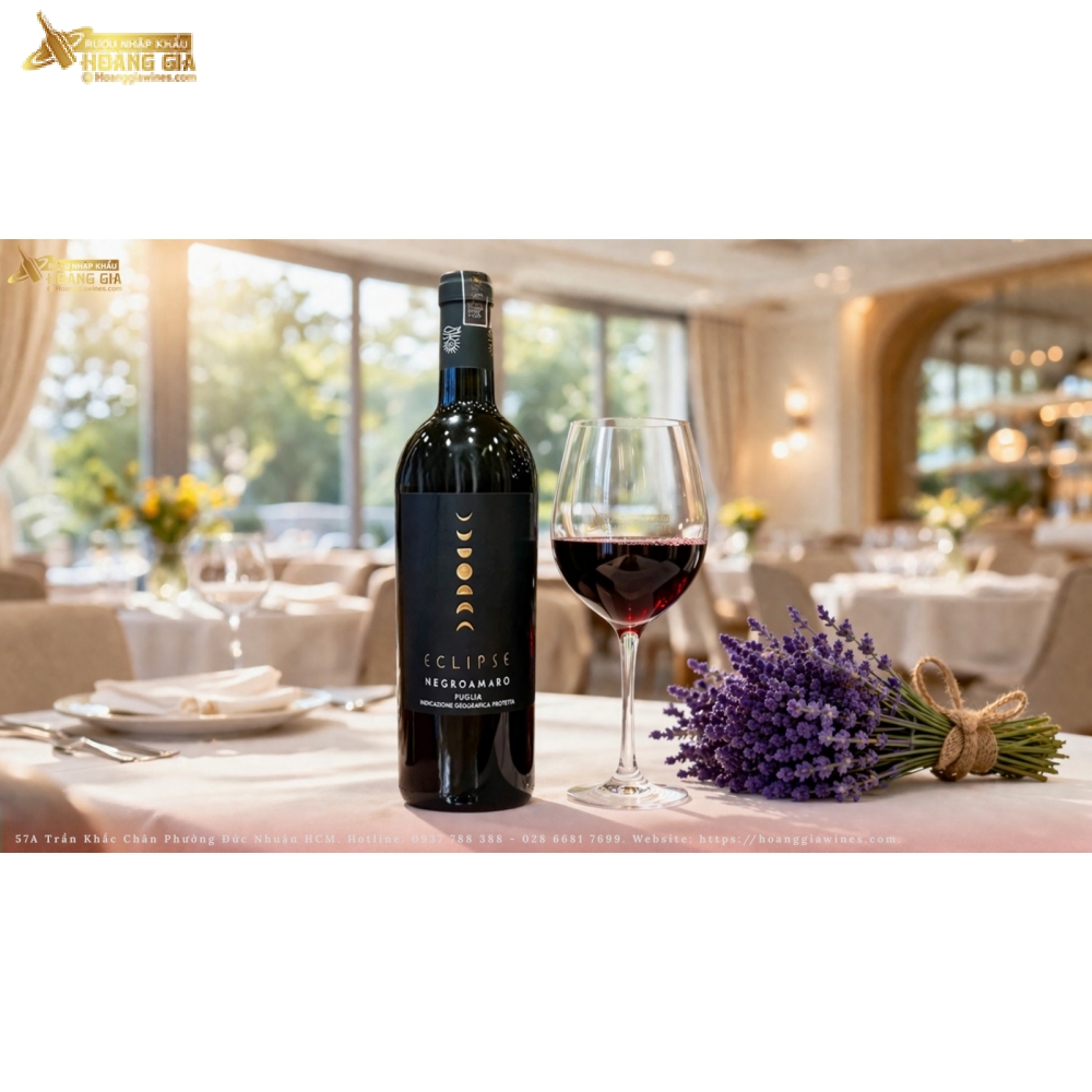 Vang Đỏ Ý Eclipse Negroamaro Puglia