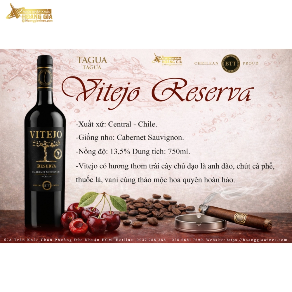 Vang Đỏ Chile Vitejo Cabernet Sauvignon Reserva