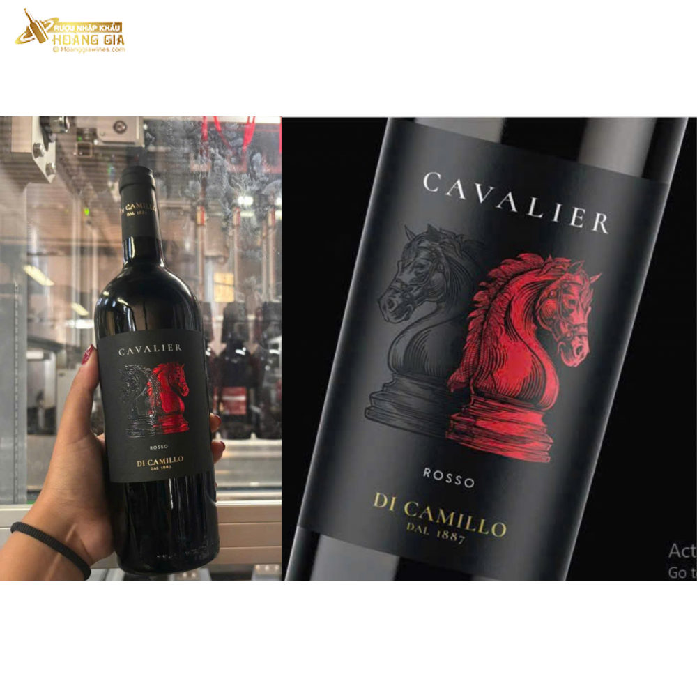 Vang Đỏ Ý Cavalier Rosso Montepulciano Merlot