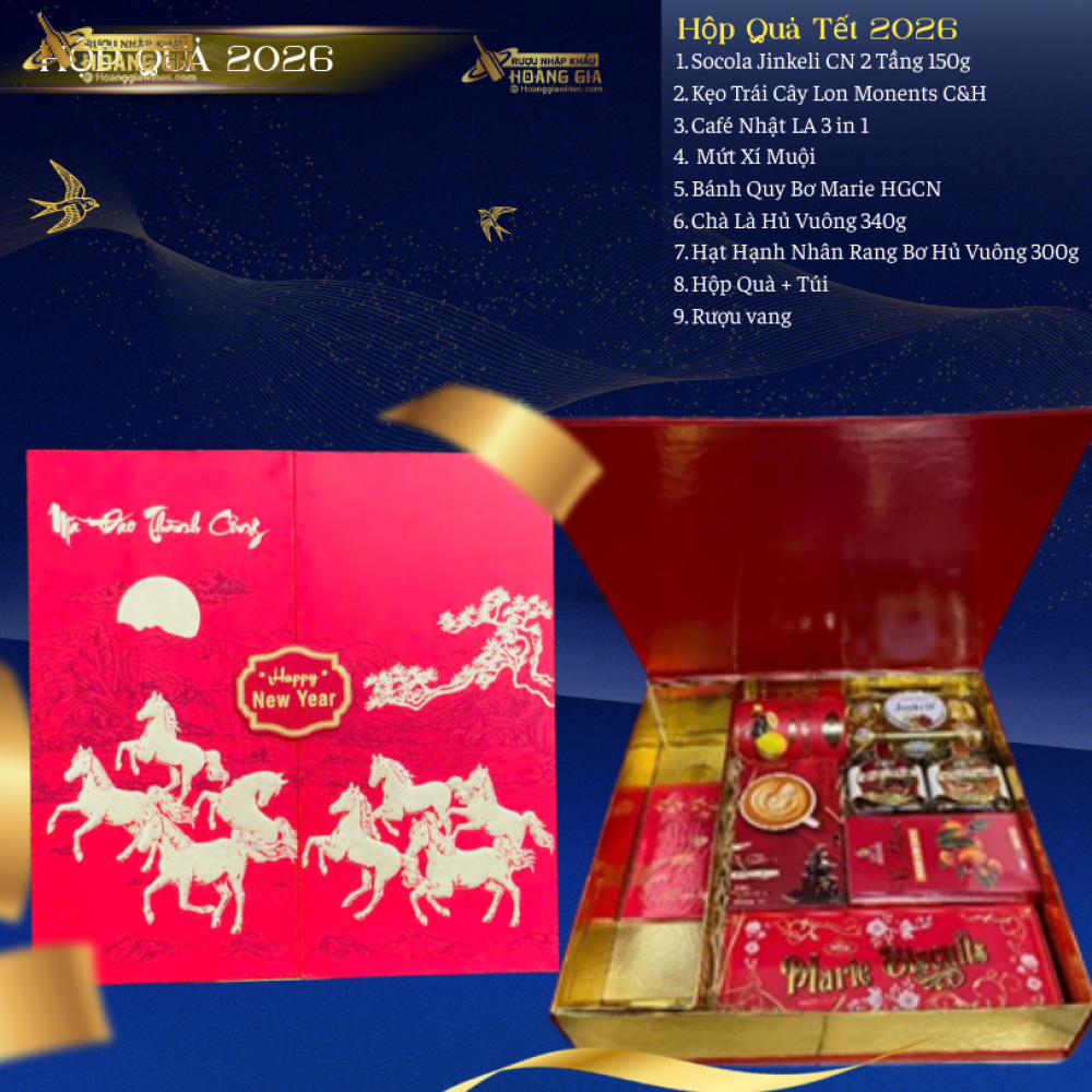 HỘP QUÀ TẾT MÃ ĐÁO THÀNH CÔNG HQ0726