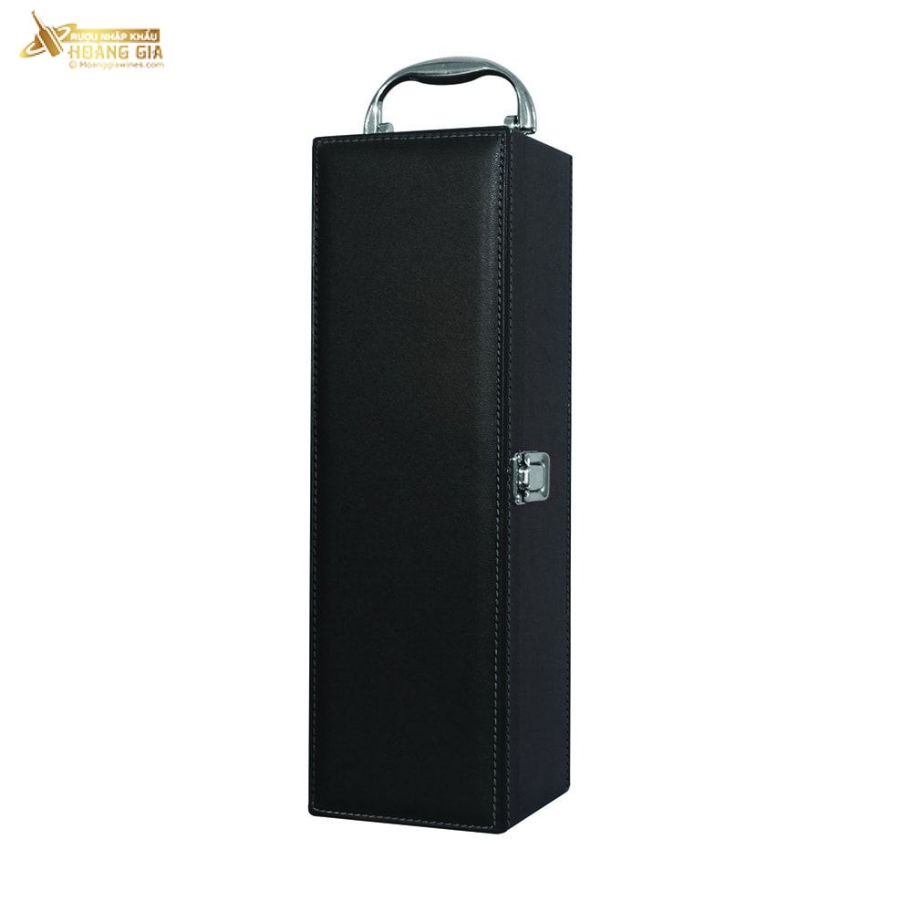 Hộp Rượu Da 1 Chai Màu Đen