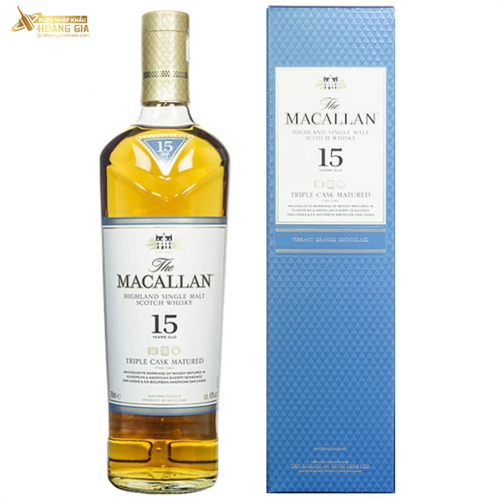 Rượu The Macallan 15YO - Triple Cask Matured