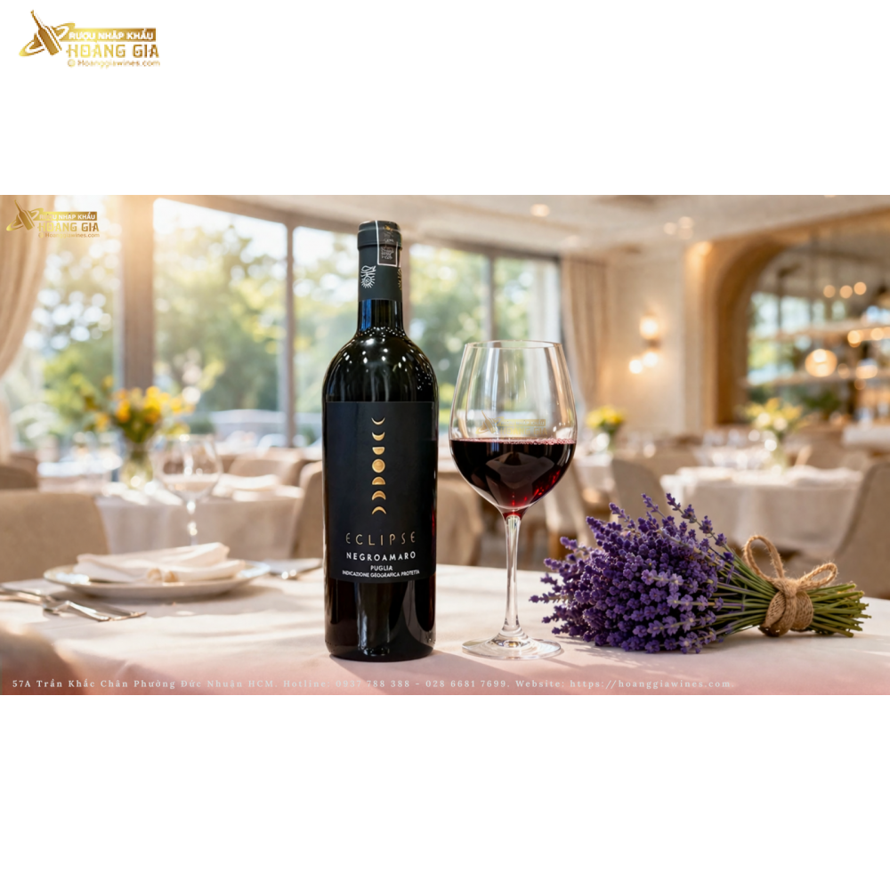 Vang Đỏ Ý Eclipse Negroamaro Puglia