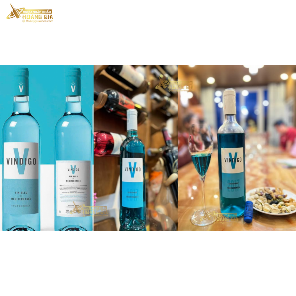 Vang Xanh Tây Ban Nha Vindigo Chardonnay Blue