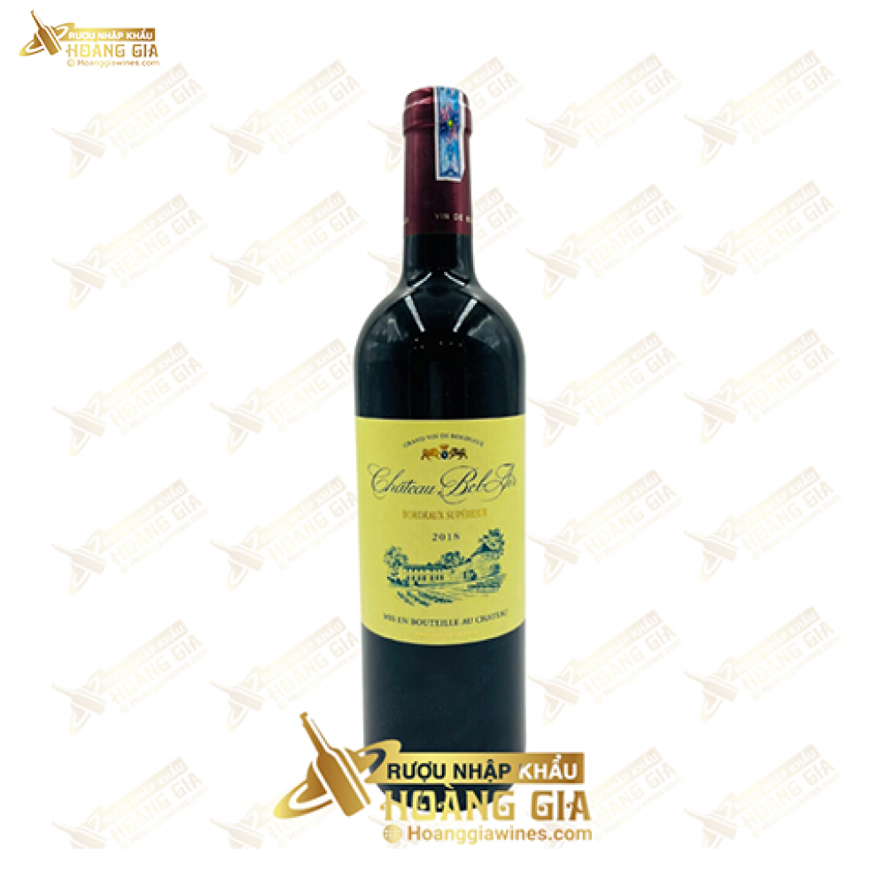 Vang Đỏ Pháp Chateau Bel Air Bordeaux Superieur Nho