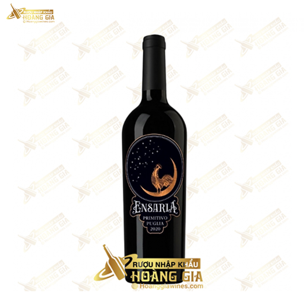 Vang Đỏ Ý Ensaria Primitivo nho Primitivo