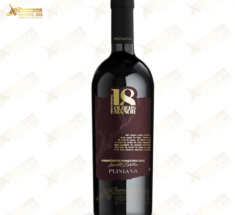 Vang đỏ Ý Pliniana 18 Olbers Manor 