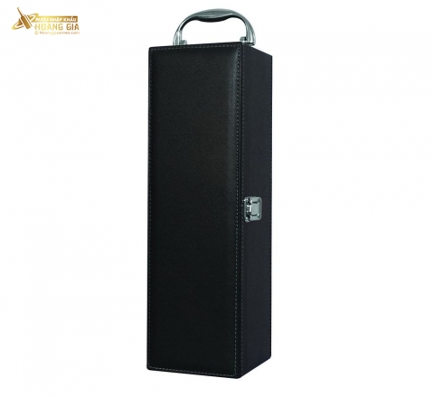 Hộp Rượu Da 1 Chai Màu Đen