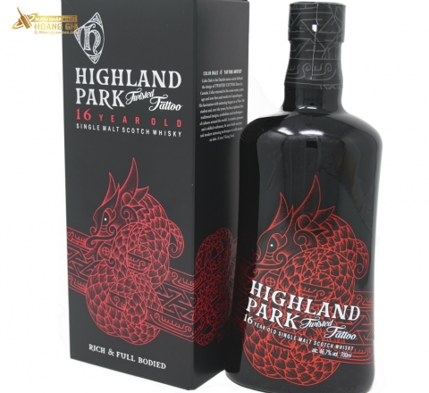 Rượu Highland Park Twisted Tattoo 16yo Single Highland Malt