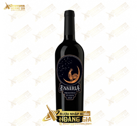Vang Đỏ Ý Ensaria Primitivo nho Primitivo