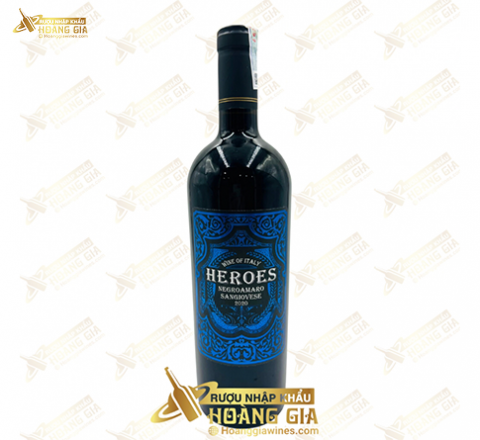 Vang Đỏ Ý Heroes Blue Label Nho Negroamaro Sangiovese