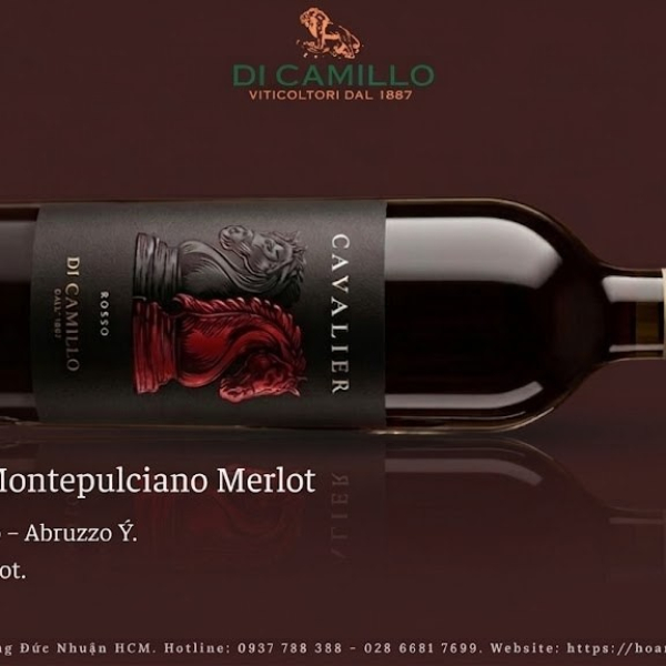 Vang Đỏ Ý Cavalier Rosso Montepulciano Merlot
