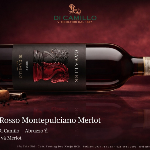 Vang Đỏ Ý Cavalier Rosso Montepulciano Merlot
