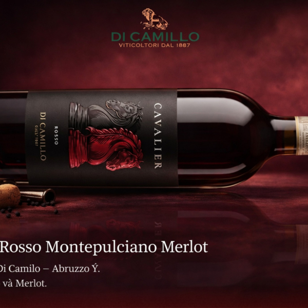 Vang Đỏ Ý Cavalier Rosso Montepulciano Merlot