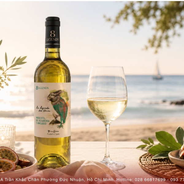Vang trắng Tây Ban Nha 8Lgends Leyenda del Volcan Moscatel de Alejandria - Moscatel