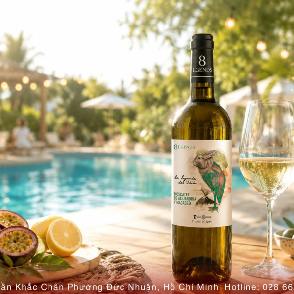 Vang trắng Tây Ban Nha 8Lgends Leyenda del Volcan Moscatel de Alejandria - Moscatel
