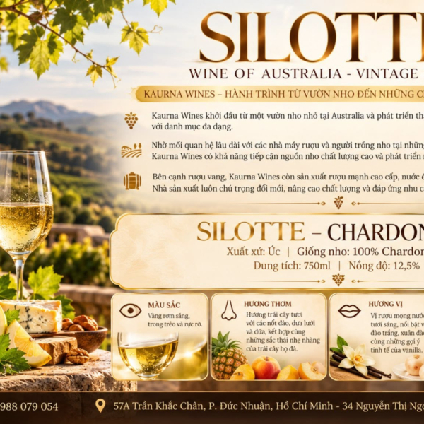 Vang Trắng Úc Silotte Chardonnay