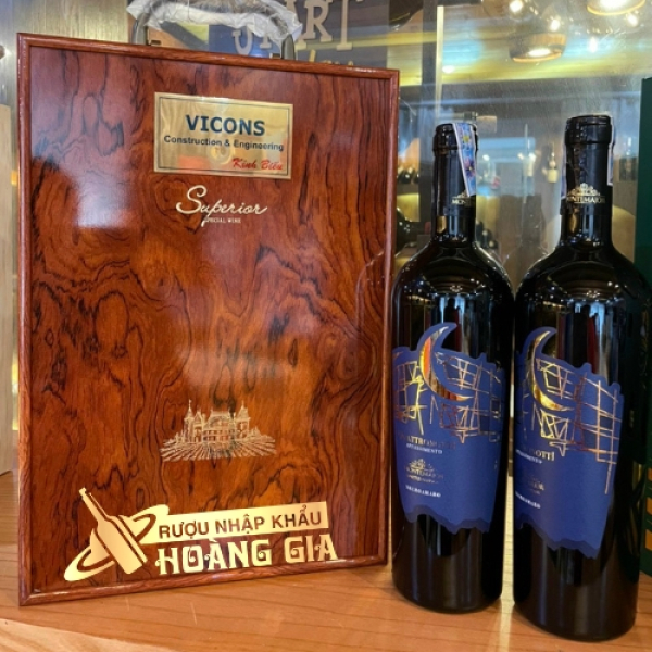 Hộp Gỗ Đôi Sơn Mài Vân Gỗ