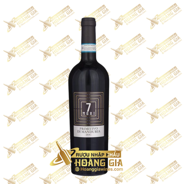 Vang Đỏ Ý 7 Muri Primitivo Di Manduria