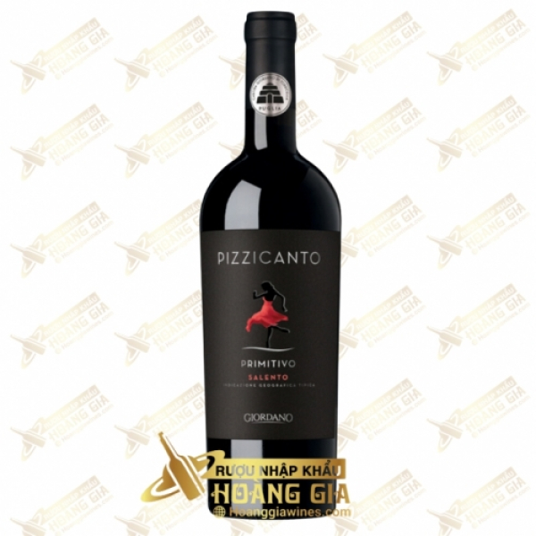 Vang Đỏ Ý Giordano Pizzicanto Primitivo Salento IGT