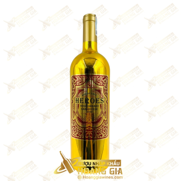 Vang Đỏ Ý Heroes Gold Nho Negroamaro Sangiovese