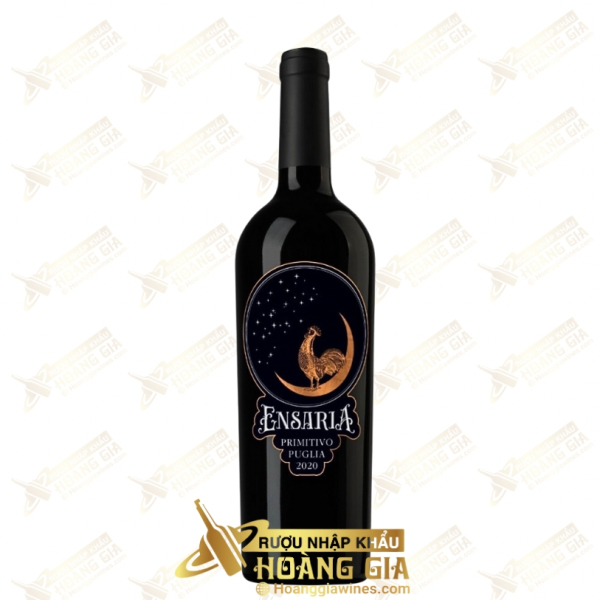 Vang Đỏ Ý Ensaria Primitivo nho Primitivo
