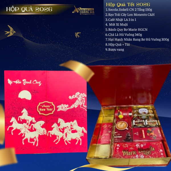HỘP QUÀ TẾT MÃ ĐÁO THÀNH CÔNG HQ0726